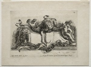 Collezione di vari capricci e nuovi disegni di cartigli e ornamenti: No 18 da Stefano della Bella