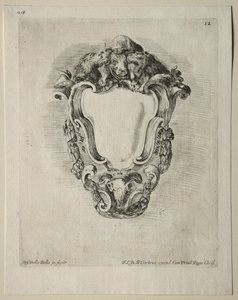 Collezione di vari capricci e nuovi disegni di cartigli e ornamenti: No 12 da Stefano della Bella