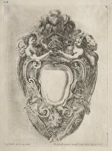 Collezione di vari capricci e nuovi disegni di cartigli e ornamenti: n. 3 da Stefano della Bella