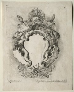 Collezione di vari capricci e nuovi disegni di cartouches e ornamenti: No. 4 da Stefano della Bella
