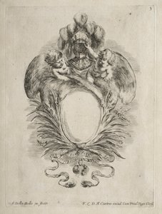 Collezione di vari capricci e nuovi disegni di cartigli e ornamenti: n. 5 da Stefano della Bella