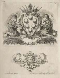 Collezione di vari capricci e nuovi disegni di cartigli e ornamenti: n. 6 da Stefano della Bella
