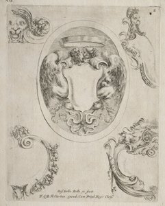 Collezione di vari capricci e nuovi disegni di cartigli e ornamenti: No 8 da Stefano della Bella