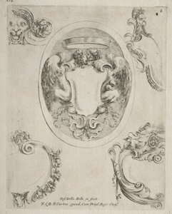 Collezione di vari capricci e nuovi disegni di cartigli e ornamenti: No 8 da Stefano della Bella