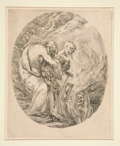 La morte che seppellisce un vecchio da Stefano della Bella