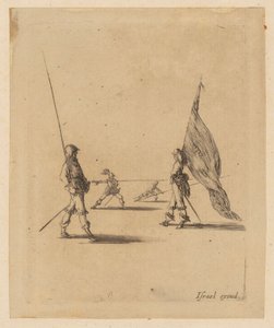 Portabandiera e tre picchieri da Stefano della Bella