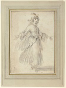 Ballerina in costume esotico da Stefano della Bella