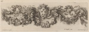 Festone con stemma dei Medici, probabilmente 1648 da Stefano della Bella