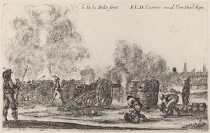 Sparare i cannoni, c. 1641 da Stefano della Bella