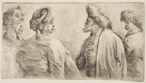 Quattro turchi, a mezza figura da Stefano della Bella