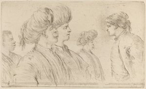 Quattro turchi e un uomo nero da Stefano della Bella