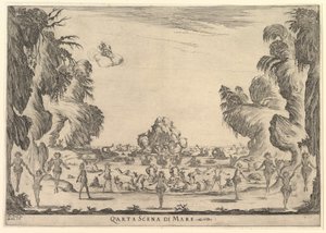 Quarta scena, il mare, da Le nozze degli Dei da Stefano della Bella
