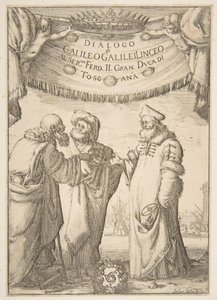 Frontespizio per Dialogo di Galileo Galilei