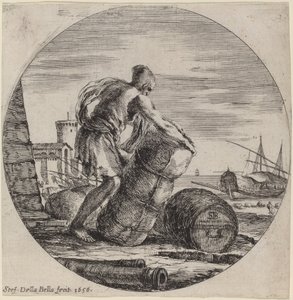 Schiavo della galera che trasporta il carico della nave da Stefano della Bella