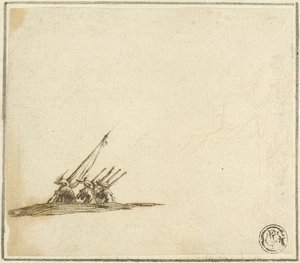 Gruppo di soldati a piedi da Stefano della Bella