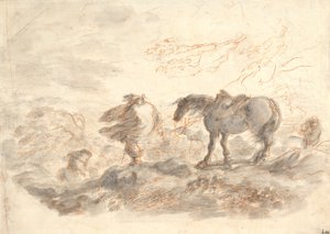 Cavalieri in una tempesta da Stefano della Bella