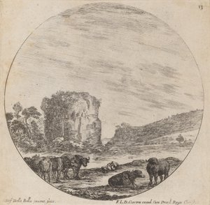 Paesaggio con rovine antiche, 1646
