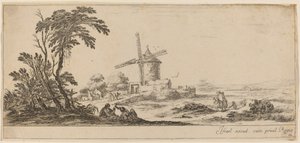 Paesaggio con Mulino a Vento da Stefano della Bella