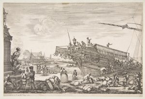 Caricamento di una galea, 1654-55 da Stefano della Bella
