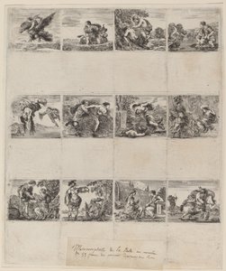 Carte da gioco mitologiche da Stefano della Bella