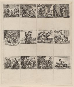 Carte da gioco mitologiche, 1644 da Stefano della Bella