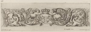 Fregio ornamentale con lettera L Luigi XIV, probabilmente 1648
