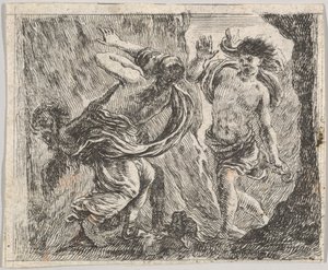 Orfeo ed Euridice, dal Gioco della Mitologia, 1644 da Stefano della Bella