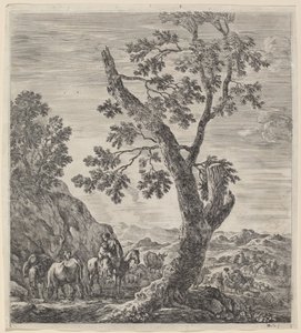 Contadina a Cavallo con un Bambino tra le Braccia, 1656 da Stefano della Bella