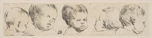 Piatto 10: Cinque teste di bambini, dalla 