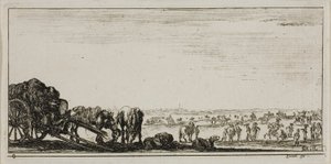 Tavola otto da Disegni di diversi movimenti di soldati da Stefano della Bella