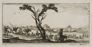 Tavola Cinque da Disegni di Vari Movimenti di Soldati da Stefano della Bella
