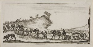 Tavola quattro da Disegni di diversi movimenti di soldati da Stefano della Bella