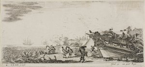 Piastra quattro da vari argini da Stefano della Bella