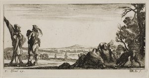 Tavola sette da Disegni di diversi movimenti di soldati da Stefano della Bella