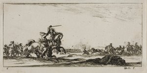 Tavola Sei da Disegni di Vari Movimenti di Soldati da Stefano della Bella