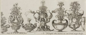 Tavola Tre dalla Collezione di Vari Vasi da Stefano della Bella