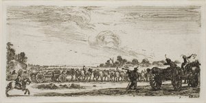 Tavola tre da Disegni di diversi movimenti di soldati da Stefano della Bella