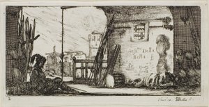 Tavola due da Disegni di vari movimenti di soldati da Stefano della Bella