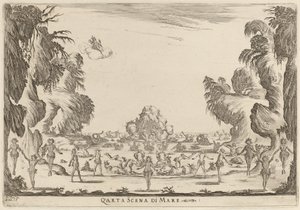 Quarta scena di mare, 1637 da Stefano della Bella