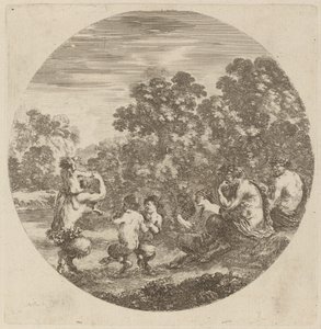 Satiri e Fauno da Stefano della Bella