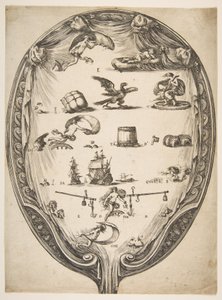 Schermo con rebus della fortuna