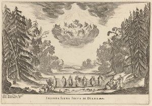 Seconda Scena Selva di Diana da Stefano della Bella