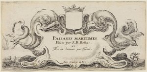 Paesaggi marini (Paysages maritimes): frontespizio da Stefano della Bella