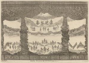 Sesta Scena di Tutto Cielo, 1637 da Stefano della Bella
