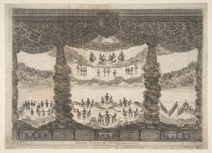 Sesta scena, i cieli, da Le nozze degli Dei, 1637