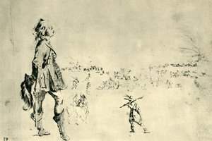 Figura maschile in piedi