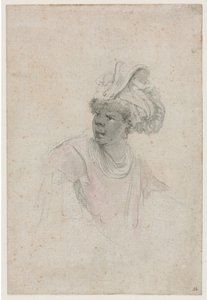 Studio di un moro, rivolto a sinistra, c. 1657 da Stefano della Bella