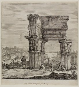 Tempio della Concordia e il Foro Romano da Stefano della Bella