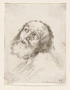 Testa di San Pietro penitente da Stefano della Bella