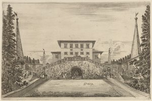 La Grande Scala, probabilmente 1653 da Stefano della Bella